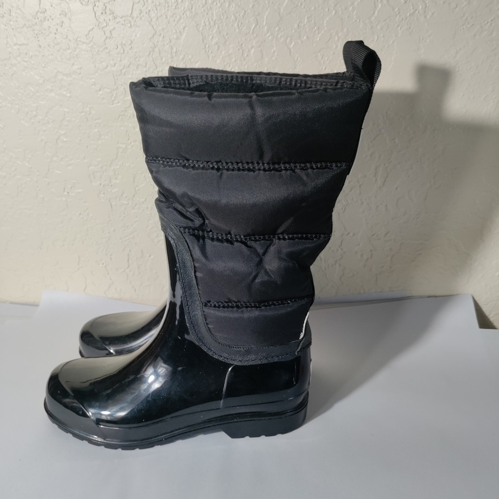Michael Kors Glossy Black Winter Boots
